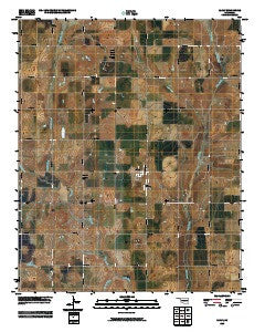 Eakly Oklahoma Historical topographic map, 1:24000 scale, 7.5 X 7.5 Minute, Year 2009