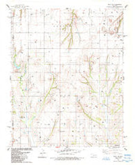 Eakly NE Oklahoma Historical topographic map, 1:24000 scale, 7.5 X 7.5 Minute, Year 1984