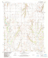 Eakly NE Oklahoma Historical topographic map, 1:24000 scale, 7.5 X 7.5 Minute, Year 1984