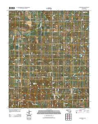 Earlsboro Oklahoma Historical topographic map, 1:24000 scale, 7.5 X 7.5 Minute, Year 2012