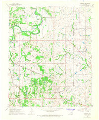 Earlsboro Oklahoma Historical topographic map, 1:24000 scale, 7.5 X 7.5 Minute, Year 1967