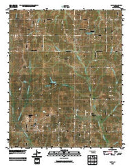 Eason Oklahoma Historical topographic map, 1:24000 scale, 7.5 X 7.5 Minute, Year 2009