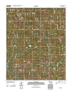 Eason Oklahoma Historical topographic map, 1:24000 scale, 7.5 X 7.5 Minute, Year 2013