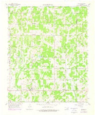 Eason Oklahoma Historical topographic map, 1:24000 scale, 7.5 X 7.5 Minute, Year 1958