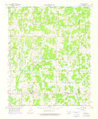Eason Oklahoma Historical topographic map, 1:24000 scale, 7.5 X 7.5 Minute, Year 1958