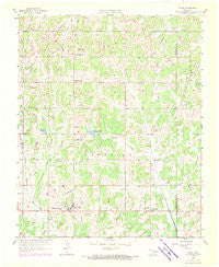 Eason Oklahoma Historical topographic map, 1:24000 scale, 7.5 X 7.5 Minute, Year 1958