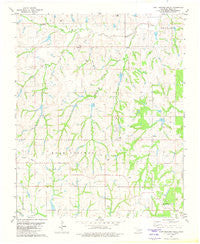 East Roaring Creek Oklahoma Historical topographic map, 1:24000 scale, 7.5 X 7.5 Minute, Year 1981
