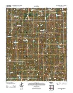 East Roaring Creek Oklahoma Historical topographic map, 1:24000 scale, 7.5 X 7.5 Minute, Year 2012