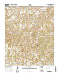 East Roaring Creek Oklahoma Current topographic map, 1:24000 scale, 7.5 X 7.5 Minute, Year 2016