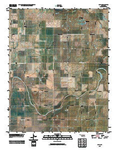Eddy Oklahoma Historical topographic map, 1:24000 scale, 7.5 X 7.5 Minute, Year 2009