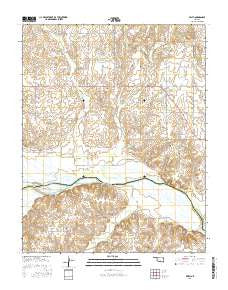 Edith Oklahoma Current topographic map, 1:24000 scale, 7.5 X 7.5 Minute, Year 2016