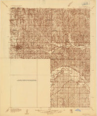 Edmond Oklahoma Historical topographic map, 1:48000 scale, 15 X 15 Minute, Year 1935