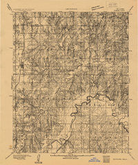 Edmond Oklahoma Historical topographic map, 1:62500 scale, 15 X 15 Minute, Year 1892