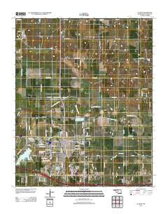 El Reno Oklahoma Historical topographic map, 1:24000 scale, 7.5 X 7.5 Minute, Year 2012