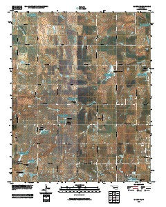 El Reno NE Oklahoma Historical topographic map, 1:24000 scale, 7.5 X 7.5 Minute, Year 2009