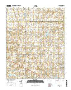 El Reno NE Oklahoma Current topographic map, 1:24000 scale, 7.5 X 7.5 Minute, Year 2016