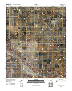 Eldorado Oklahoma Historical topographic map, 1:24000 scale, 7.5 X 7.5 Minute, Year 2010