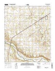 Eldorado Oklahoma Current topographic map, 1:24000 scale, 7.5 X 7.5 Minute, Year 2016