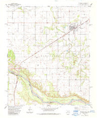 Eldorado Oklahoma Historical topographic map, 1:24000 scale, 7.5 X 7.5 Minute, Year 1984