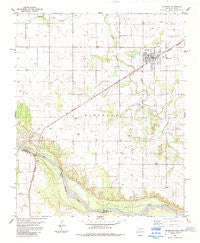 Eldorado Oklahoma Historical topographic map, 1:24000 scale, 7.5 X 7.5 Minute, Year 1984