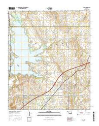 Elgin Oklahoma Current topographic map, 1:24000 scale, 7.5 X 7.5 Minute, Year 2016