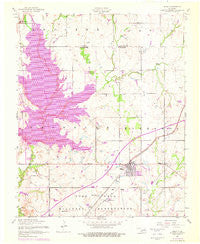 Elgin Oklahoma Historical topographic map, 1:24000 scale, 7.5 X 7.5 Minute, Year 1956