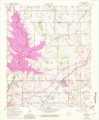 Elgin Oklahoma Historical topographic map, 1:24000 scale, 7.5 X 7.5 Minute, Year 1956