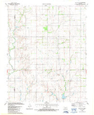 Elk City SE Oklahoma Historical topographic map, 1:24000 scale, 7.5 X 7.5 Minute, Year 1987