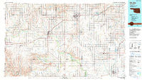 Elk City Oklahoma Historical topographic map, 1:100000 scale, 30 X 60 Minute, Year 1985