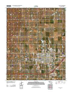 Elk City Oklahoma Historical topographic map, 1:24000 scale, 7.5 X 7.5 Minute, Year 2012