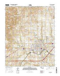 Elk City Oklahoma Current topographic map, 1:24000 scale, 7.5 X 7.5 Minute, Year 2016
