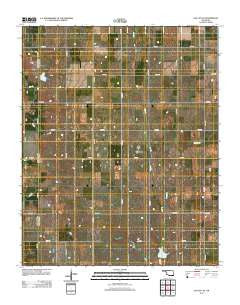 Elk City SE Oklahoma Historical topographic map, 1:24000 scale, 7.5 X 7.5 Minute, Year 2012
