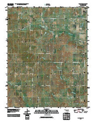 Elliott Oklahoma Historical topographic map, 1:24000 scale, 7.5 X 7.5 Minute, Year 2010