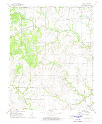 Elliott Oklahoma Historical topographic map, 1:24000 scale, 7.5 X 7.5 Minute, Year 1972