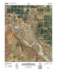 Elmer Oklahoma Historical topographic map, 1:24000 scale, 7.5 X 7.5 Minute, Year 2010