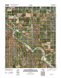 Elmer Oklahoma Historical topographic map, 1:24000 scale, 7.5 X 7.5 Minute, Year 2012