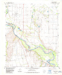Elmer Oklahoma Historical topographic map, 1:24000 scale, 7.5 X 7.5 Minute, Year 1984