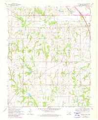 Elmore City NE Oklahoma Historical topographic map, 1:24000 scale, 7.5 X 7.5 Minute, Year 1969