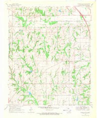 Elmore City NE Oklahoma Historical topographic map, 1:24000 scale, 7.5 X 7.5 Minute, Year 1969