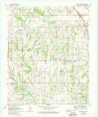 Elmore City NE Oklahoma Historical topographic map, 1:24000 scale, 7.5 X 7.5 Minute, Year 1969