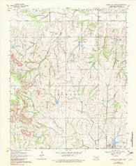 Elmore City North Oklahoma Historical topographic map, 1:24000 scale, 7.5 X 7.5 Minute, Year 1969
