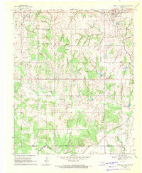 Elmore City South Oklahoma Historical topographic map, 1:24000 scale, 7.5 X 7.5 Minute, Year 1969