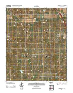 Elmore City NE Oklahoma Historical topographic map, 1:24000 scale, 7.5 X 7.5 Minute, Year 2012