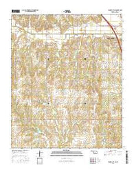 Elmore City NE Oklahoma Current topographic map, 1:24000 scale, 7.5 X 7.5 Minute, Year 2016