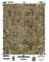 Elmore City South Oklahoma Historical topographic map, 1:24000 scale, 7.5 X 7.5 Minute, Year 2009