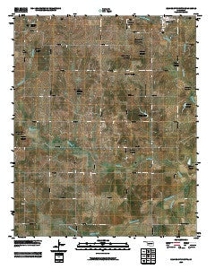 Elmore City South Oklahoma Historical topographic map, 1:24000 scale, 7.5 X 7.5 Minute, Year 2009