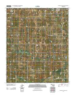 Elmore City South Oklahoma Historical topographic map, 1:24000 scale, 7.5 X 7.5 Minute, Year 2012