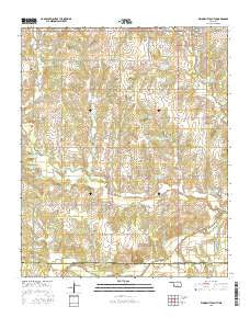 Elmore City South Oklahoma Current topographic map, 1:24000 scale, 7.5 X 7.5 Minute, Year 2016