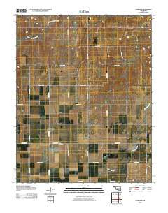 Elmwood Oklahoma Historical topographic map, 1:24000 scale, 7.5 X 7.5 Minute, Year 2010