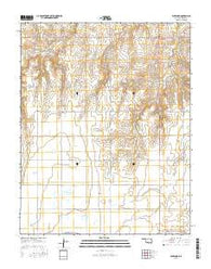 Elmwood Oklahoma Current topographic map, 1:24000 scale, 7.5 X 7.5 Minute, Year 2016